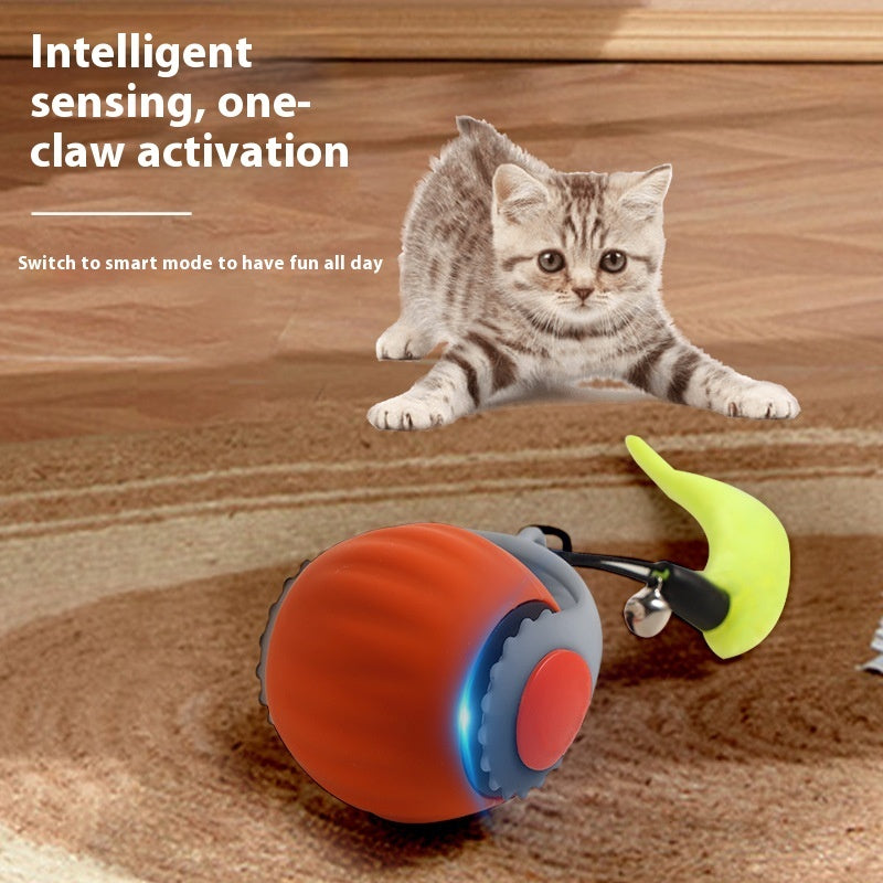 Balle jouet pour chat activée par gravité