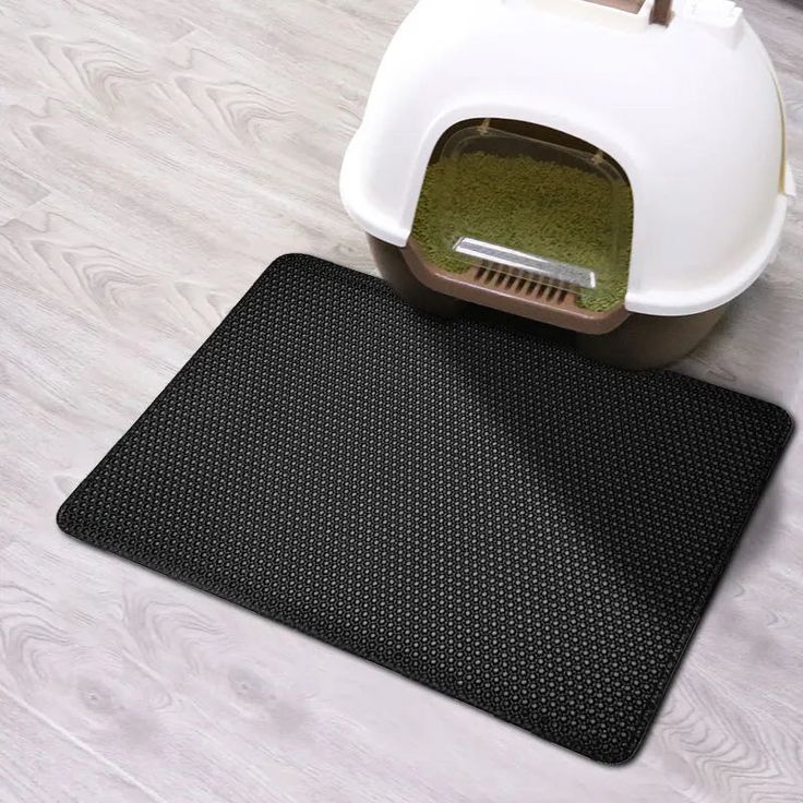 Tapis de litière pour chat en EVA double couche en nid d'abeille