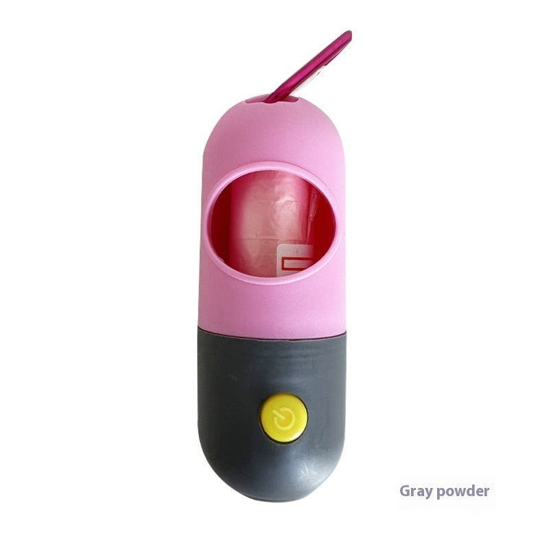 Distributeur de sacs à crottes à LED avec lampe de poche