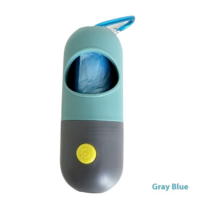LED Poop Bag Dispenser with Flashlight