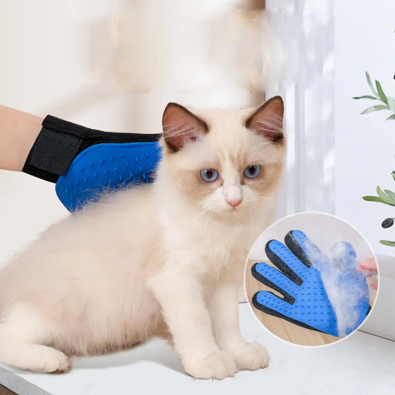 Gants de toilettage et de massage pour animaux de compagnie