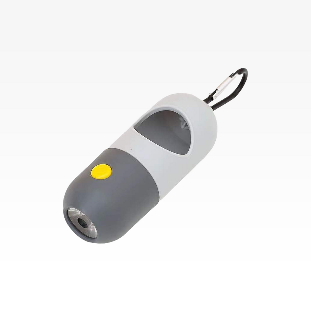 Distributeur de sacs à crottes à LED avec lampe de poche