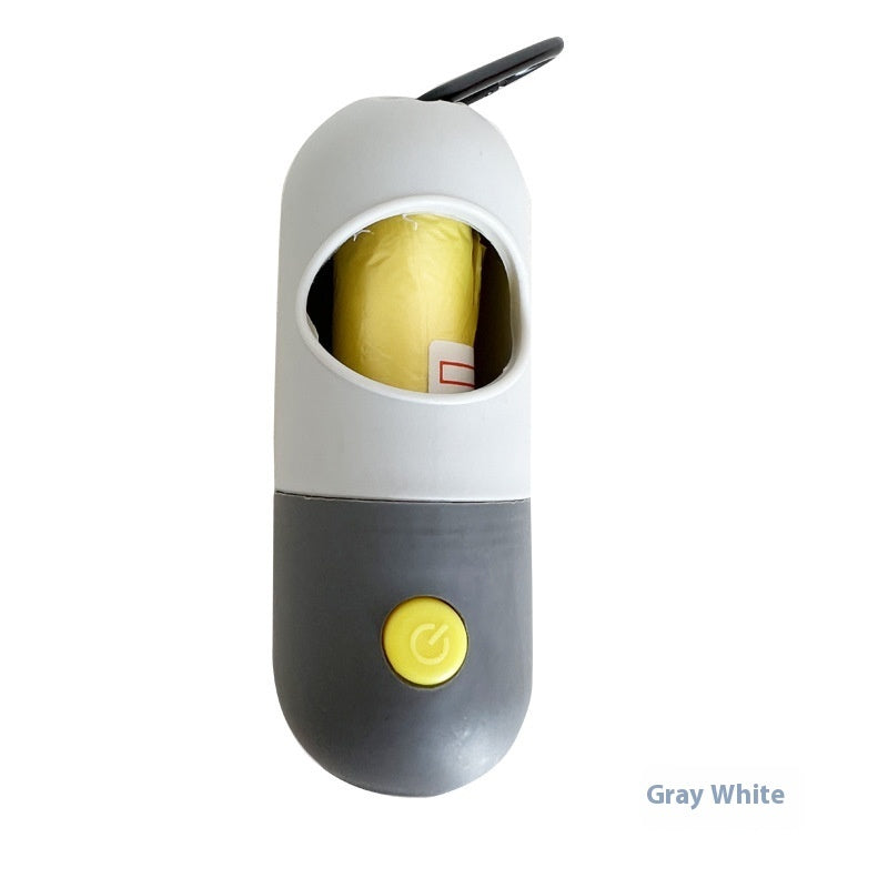 LED Poop Bag Dispenser with Flashlight